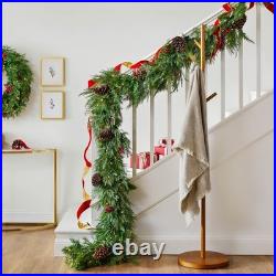 Balsam Hill Outdoor Pre-Lit Evergreen Wreath & Garland-Williams Sonoma32200