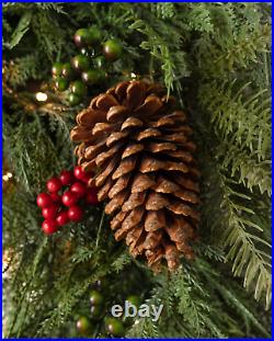 Balsam Hill Outdoor Winter Evergreen Foliage Garland LED Lights10 Ft 2-PACK Balsam Hill Outdoor Winter Evergreen Foliage Garland LED Lights10 Ft 2-PACK