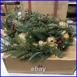 Balsam Hill Pine Peak 28 Wreath Open Box (Box damage/Broken Ornament) $199-Retu Balsam Hill Pine Peak 28 Wreath Open Box (Box damage/Broken Ornament) $199-Retu