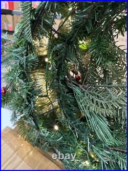 Balsam Hill Pine Peak 28 Wreath Open Box (Box damage/Broken Ornament) $199-Retu