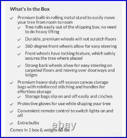 Balsam Hill Silverado Slim 9ft LED Christmas Tree with Clear Lights Flip Up Balsam Hill Silverado Slim 9ft LED Christmas Tree with Clear Lights Flip Up