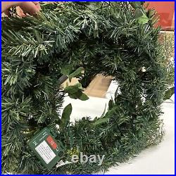 Balsam Hill White Berry Wreath 24 Prelit Open $149