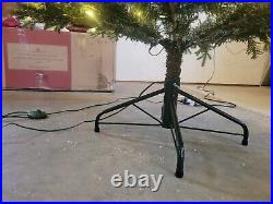 Balsam Hill artificial christmas tree frosted fraser fir 6.5 foot defective led