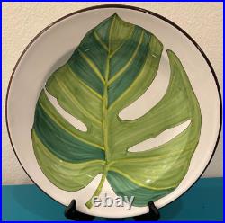 Banana Leaf by MARIPOSA Large Platter Plate Green Jilly Walsh Italy 15 RARE
