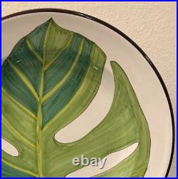 Banana Leaf by MARIPOSA Large Platter Plate Green Jilly Walsh Italy 15 RARE