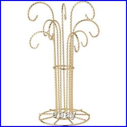 Bard's 9 Arm Gold-toned Ornament Stand, 12 H x 6.75 W x 6.75 D