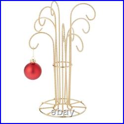 Bard's 9 Arm Gold-toned Ornament Stand, 12 H x 6.75 W x 6.75 D
