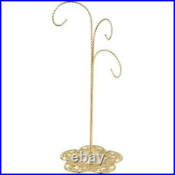 Bard's Filigree 3 Arm Gold-toned Ornament Stand, 12.75 H x 5 W x 5 D
