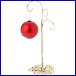 Bard's Filigree 3 Arm Gold-toned Ornament Stand, 12.75 H x 5 W x 5 D