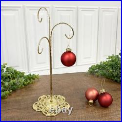 Bard's Filigree 3 Arm Gold-toned Ornament Stand, 12.75 H x 5 W x 5 D
