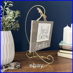 Bard's Twisted Gold-toned Ornament Stand, Large, 12.25 H x 5.5 W x 7.5 D