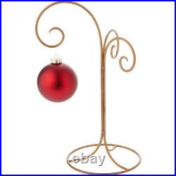 Bard's Wrought Iron 3 Arm Gold-toned Ornament Stand, 17 H x 7.5 W x 7.5 D