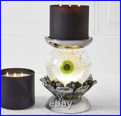 Bath & Body Works 7 Spooky Eyeball Water Globe Candle Pedestal Iridescent NIB