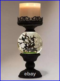 Bath & Body Works Halloween 11.75 Graveyard Evil Tree Water Globe Pedestal NWT