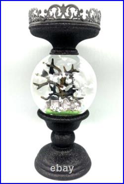 Bath & Body Works Halloween 11.75 Graveyard Evil Tree Water Globe Pedestal NWT
