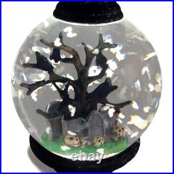 Bath & Body Works Halloween 11.75 Graveyard Evil Tree Water Globe Pedestal NWT