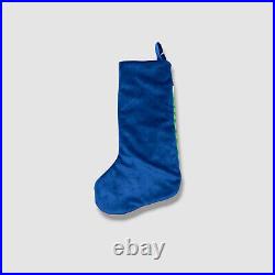 Bauble Stockings x Sainty Nelsen Blue Snow Globe Christmas Stocking