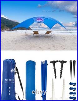 Beach Wind Shade Canopy, Shade Sun Shelter Tent for Beach, Backyard, Grasslan