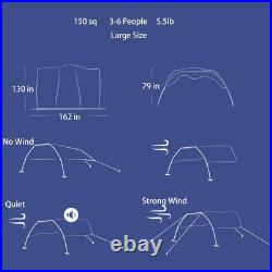Beach Wind Shade Canopy, Shade Sun Shelter Tent for Beach, Backyard, Grasslan