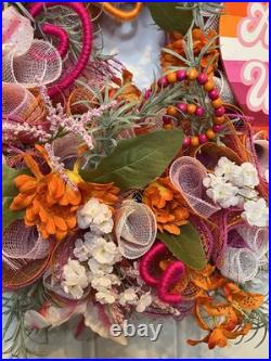 Beautiful Extra Large Pride Lesbian Flag Everyday Wreath All Are Welcome LGBTQIA Beautiful Extra Large Pride Lesbian Flag Everyday Wreath All Are Welcome LGBTQIA