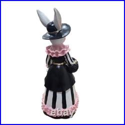 Bella Lux Tophat & Tail Easter Bunny Figurine Set Mackenzie Childs Style NEW