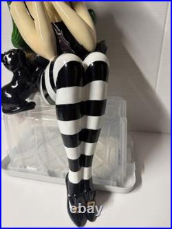 Bella Lux Witch With Green Hair? Black Cat 25 Large NWT Halloween Decor Sitting