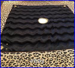 Bespoke Large Reversible Christmas Tree Skirt Leopard & Black, Tassels 67 x 67 Bespoke Large Reversible Christmas Tree Skirt Leopard & Black, Tassels 67 x 67
