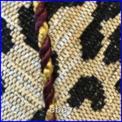 Bespoke Large Reversible Christmas Tree Skirt Leopard & Black, Tassels 67 x 67 Bespoke Large Reversible Christmas Tree Skirt Leopard & Black, Tassels 67 x 67