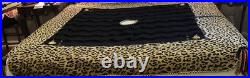 Bespoke Large Reversible Christmas Tree Skirt Leopard & Black, Tassels 67 x 67 Bespoke Large Reversible Christmas Tree Skirt Leopard & Black, Tassels 67 x 67