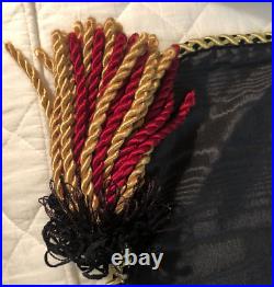 Bespoke Large Reversible Christmas Tree Skirt Leopard & Black, Tassels 67 x 67 Bespoke Large Reversible Christmas Tree Skirt Leopard & Black, Tassels 67 x 67