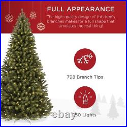 Best Choice Products 6ft Pre-Lit Spruce Artificial Holiday Christmas Tree