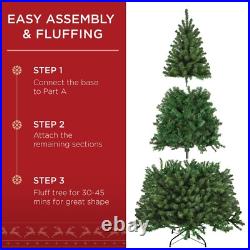 Best Choice Products 6ft Pre-Lit Spruce Artificial Holiday Christmas Tree