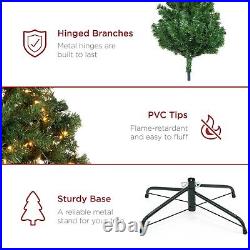 Best Choice Products 6ft Pre-Lit Spruce Artificial Holiday Christmas Tree