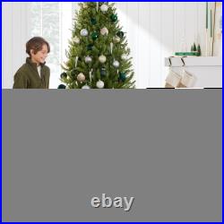 Best Choice Products Artificial Nordic Fir Hinged Tree Foldable Metal Base