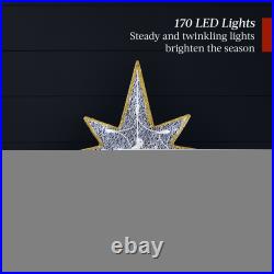 Best Choice Products Lighted 2D Nativity Scene Décor Twinkling LED Lights