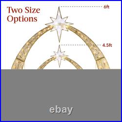 Best Choice Products Lighted 2D Nativity Scene Décor Twinkling LED Lights