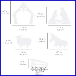 Best Choice Products Nativity Scene Yard Decoration Water Resistant PVC