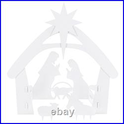 Best Choice Products Nativity Scene Yard Decoration Water Resistant PVC