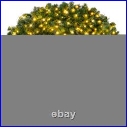 Best Choice Products Pre-Lit Artificial Fir Wreath LED Lights Plug-In PVC Tips