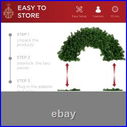 Best Choice Products Pre-Lit Artificial Fir Wreath LED Lights Plug-In PVC Tips