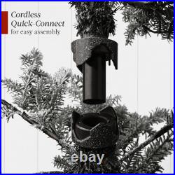 Best Choice Products Pre-Lit Sparse Christmas Tree 6Ft Artificial Flocked Pine H