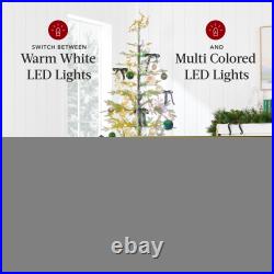 Best Choice Products Pre-Lit Sparse Tree 2-in-1 LED Lights Cordless Connection