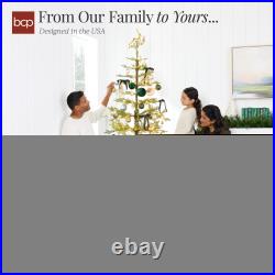 Best Choice Products Pre-Lit Sparse Tree 2-in-1 LED Lights Cordless Connection