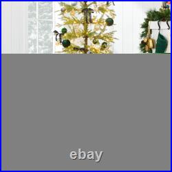 Best Choice Products Pre-Lit Sparse Tree 2-in-1 LED Lights Cordless Connection