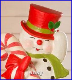 Bethany Lowe Christmas Large 20 SAMMY JOLLY SNOWMAN Figurine TJ2342