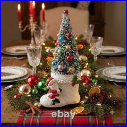 Bethany Lowe Santa Boot With Christmas Tree TL5378 Holiday Folk Art Figurine