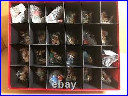 Betty Boop Christmas Ornaments 24x Mixed Lot, Kurt Adler & Danbury Mint