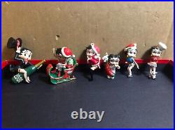 Betty Boop Christmas Ornaments 24x Mixed Lot, Kurt Adler & Danbury Mint