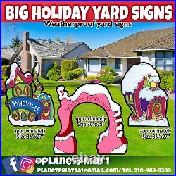 Big Whoville Yard Signs 3 Pc Set