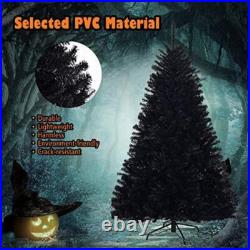 Black 7.5ft Christmas Tree Indoor Outdoor Holiday Decoration Stable Metal Stand Black 7.5ft Christmas Tree Indoor Outdoor Holiday Decoration Stable Metal Stand